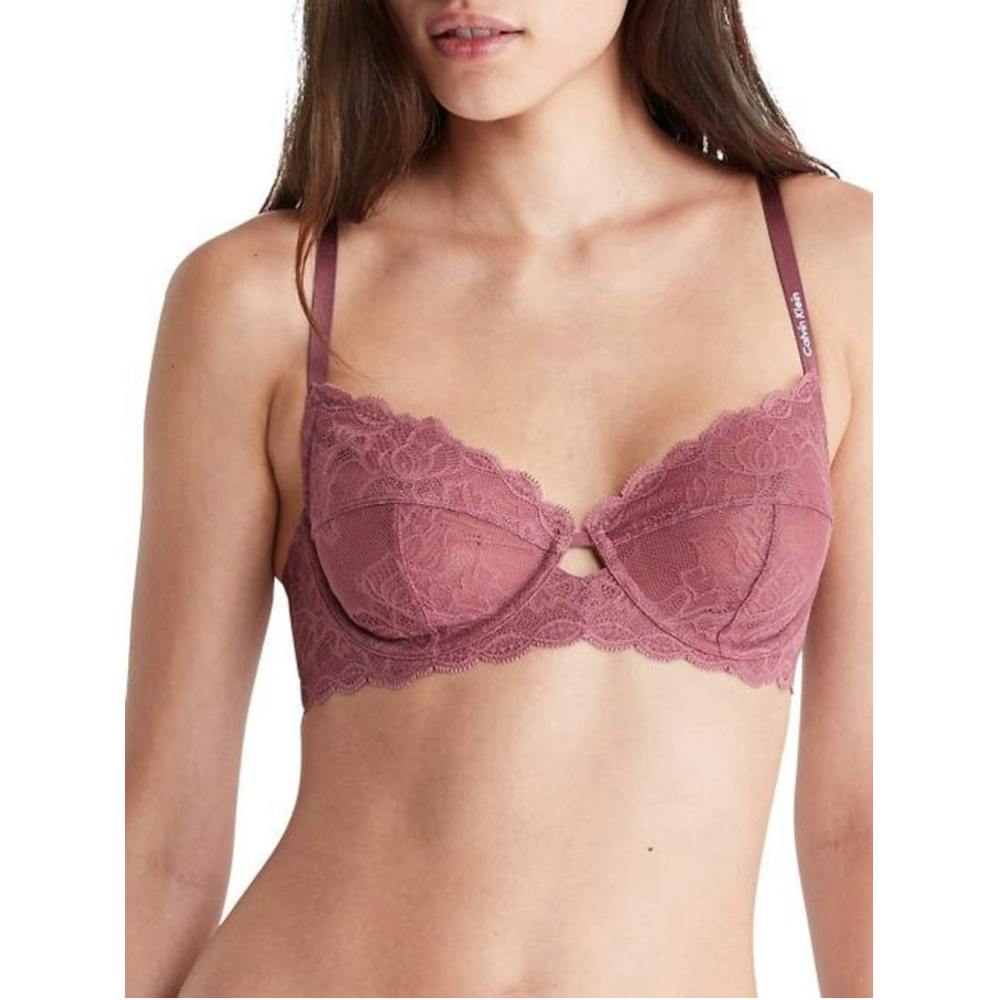 Calvin Klein Women's Size 32B Seductive Comfort With Lace Full Coverage Bra NWT